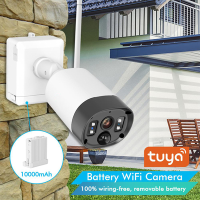 الصفحة الرئيسية كاميرا بطارية واي فاي مقاومة للماء انخفاض استهلاك الطاقة 1080P Tuya IP Camera